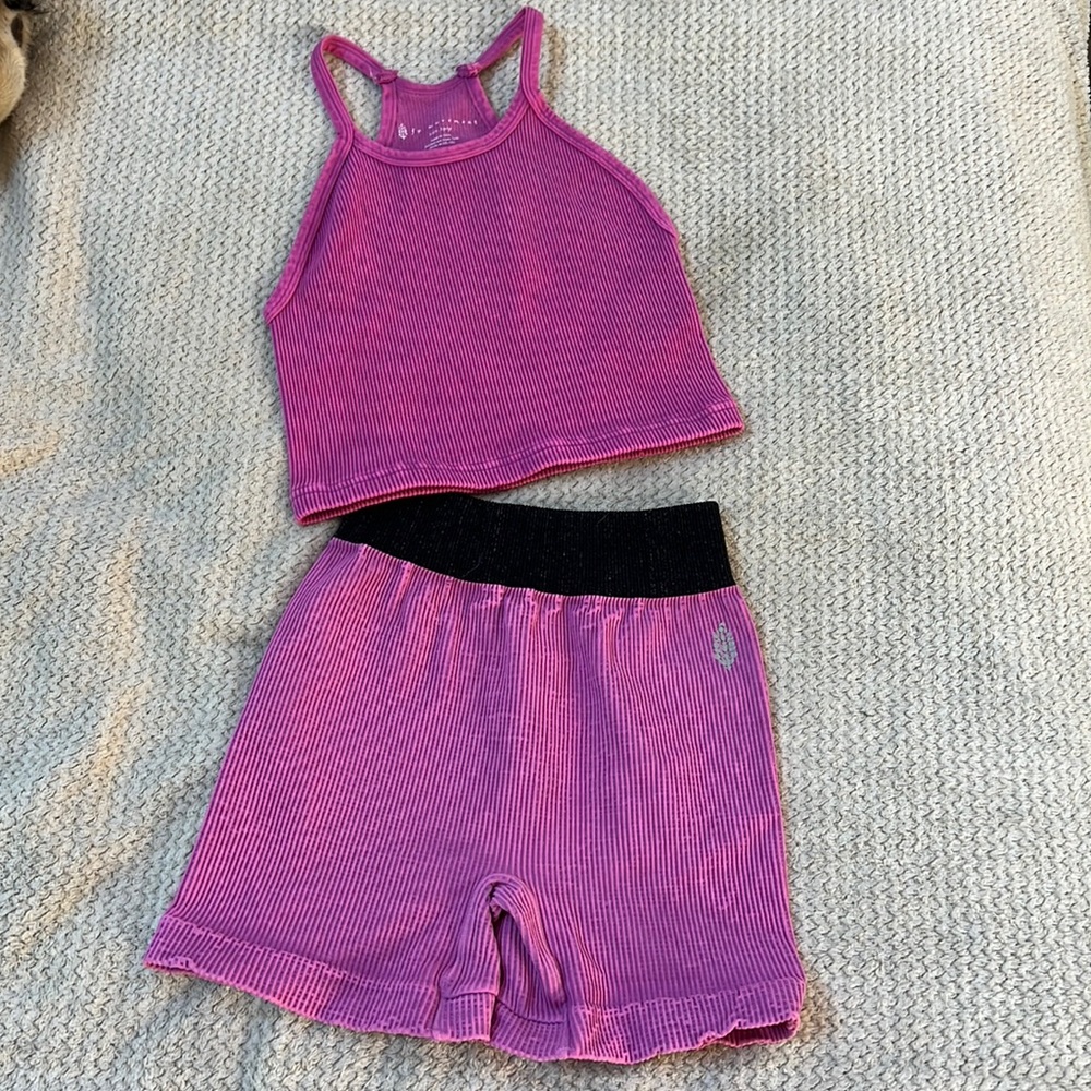 NEW - 🌺free people prajna happiness run set